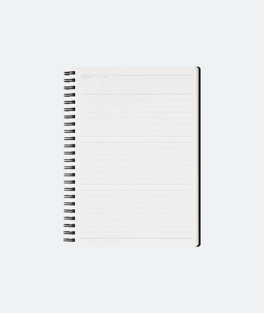 Mnemosyne Notebook A5 | 7mm Ruled | 80 Sheets (N195A). - Nipponza