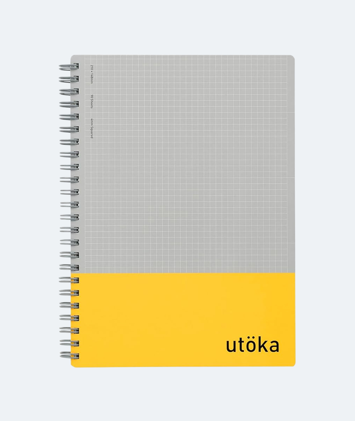 Maruman Utoka N460-1. Yellow Maruman Utoka A5 notebook yellow 90 sheets 4mm grid Japanese paper