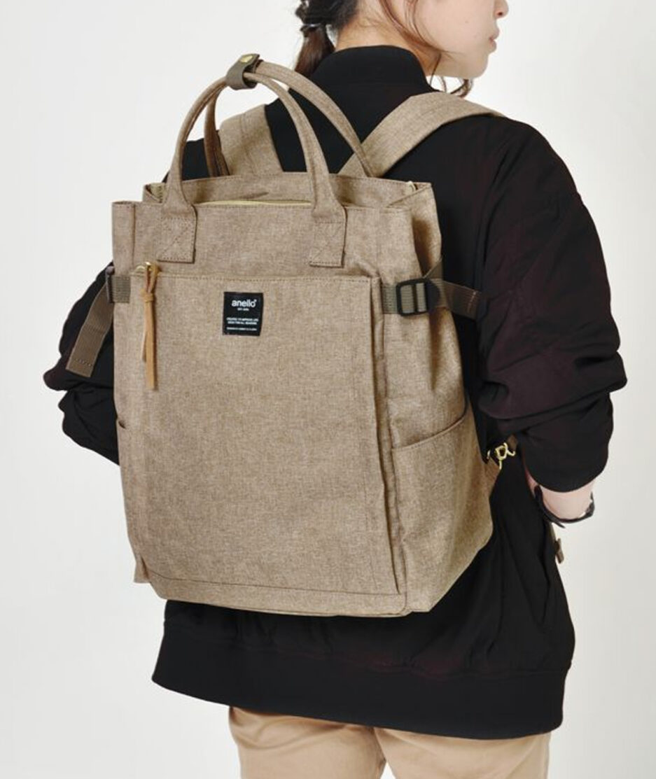 anello Post Tote 2 Way Backpack: stylish tote backpack, Japanese design, premium, durable canvas & spacious design. Fast delivery in India, & Easy returns.