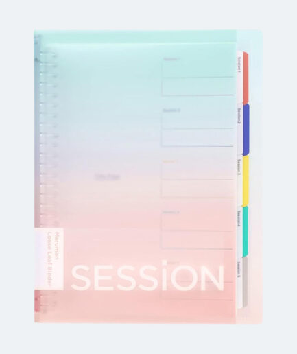 Maruman B5 SESSiON Binder | 26 Holes, W Double Index System | Gradient Design | Made in Japan (F310-97)