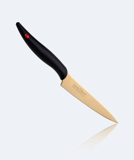 KASUMI Titanium Utility Knife (Gold) |  All-Purpose | High-Carbon Titanium Steel | Made in Japan