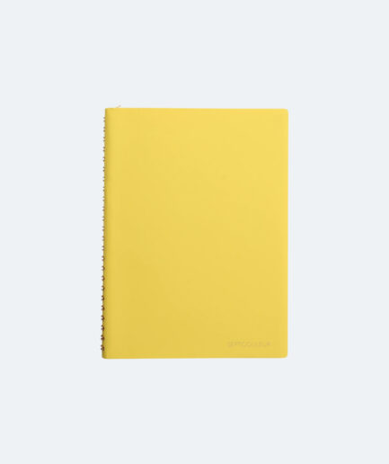 Maruman Septcouleur A6 Notebook | 3mm Grid Layout | 100 Sheets | Sunny Yellow | Made in Japan