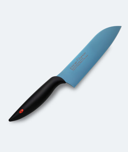 KASUMI Titanium Japanese Chef (Santoku) Knife | 18cm Blade, All-Purpose | High-Carbon Titanium Steel | Made in Japan.