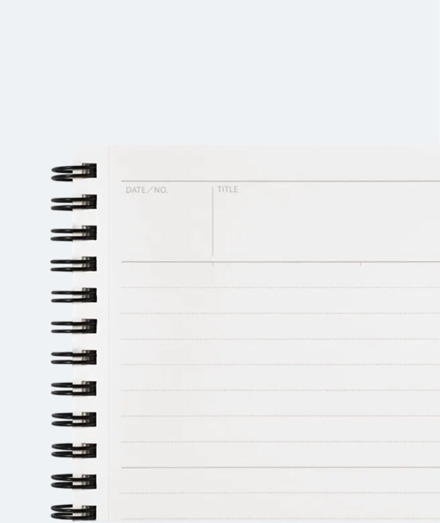 Mnemosyne A4 Notebook | 7mm Ruled | 70 Sheets | Nipponza.com