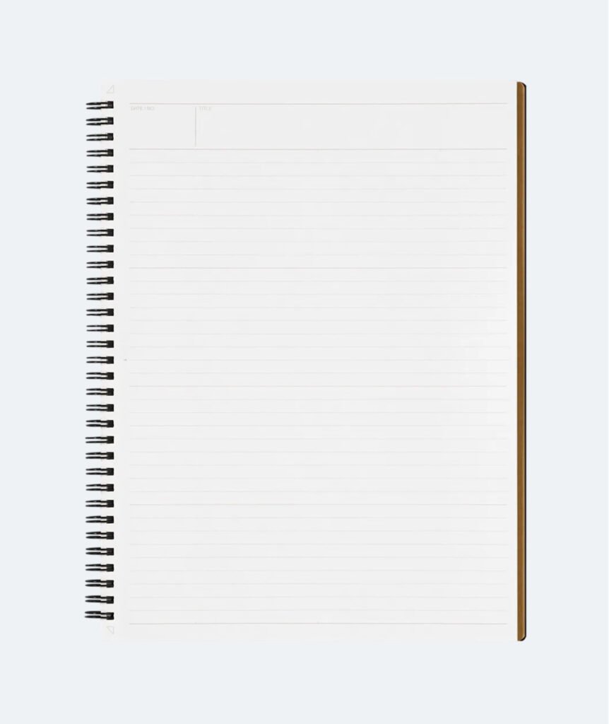 Mnemosyne A4 Notebook | 7mm Ruled | 70 Sheets | Nipponza.com